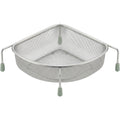 Bestd Triangular Sink-Corner Mesh Draining Basket 32 cm Stainless Steel Sage - Product view